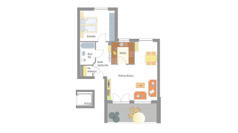 2 1/2 Zimmer in Sachsenheim
