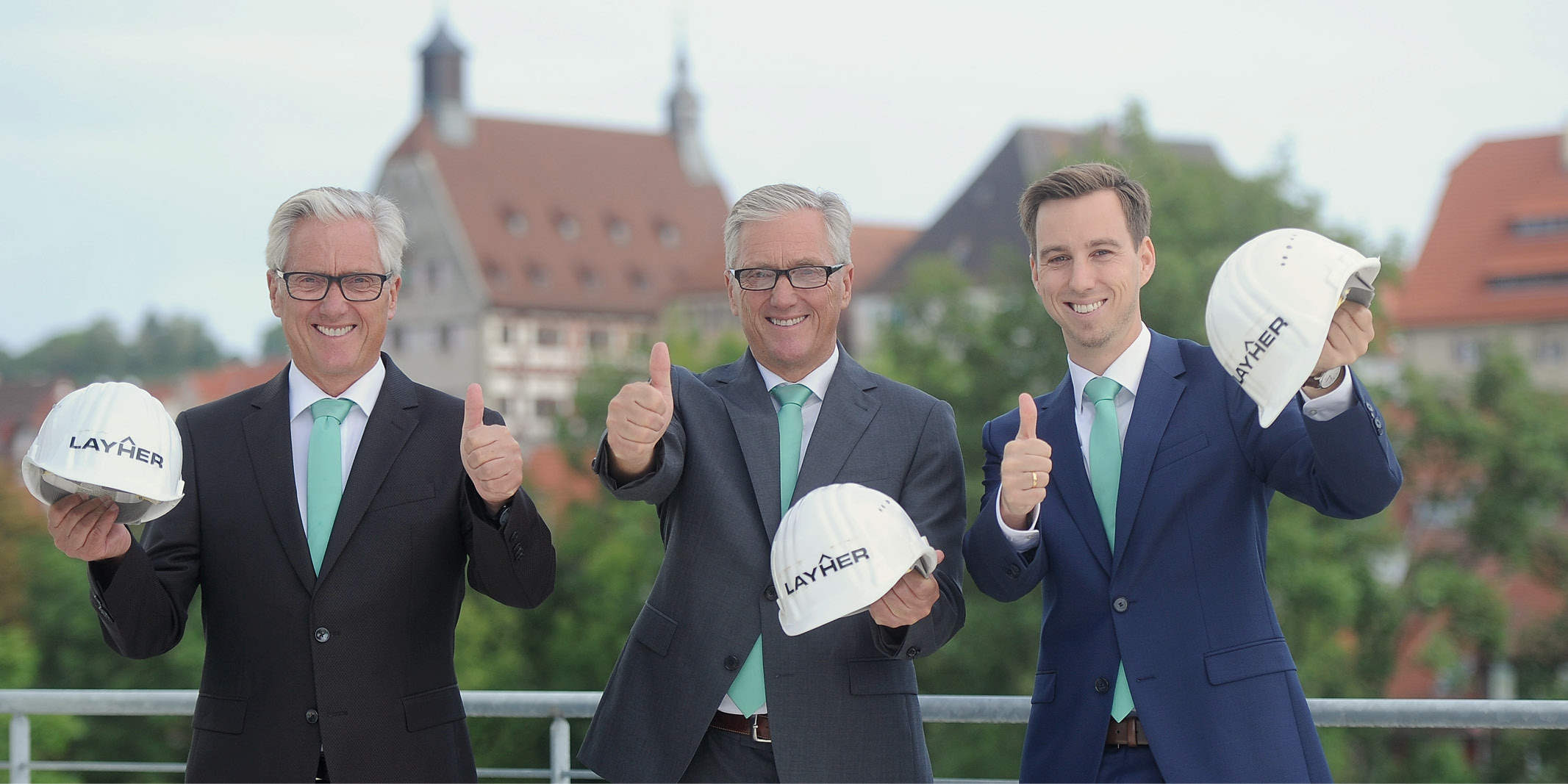 Geschäftsführer Stefan, Albrecht und Philipp Layher