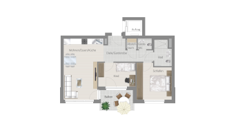 Korntal 3 1/2 Zimmer R7 - 5E